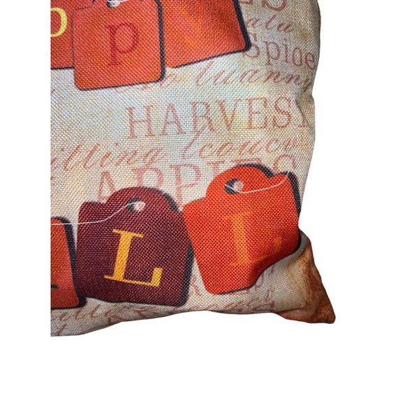 Farmhouse Pair of Pillow Cases Covers Happy Fall - Picture 7 of 8